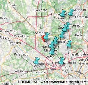 Mappa 21042 Caronno Pertusella VA, Italia (6.83615)