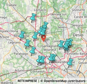 Mappa 21042 Caronno Pertusella VA, Italia (6.85789)