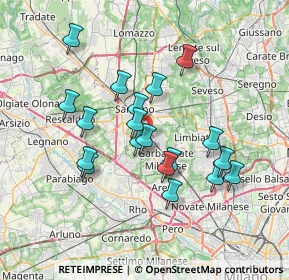 Mappa 21042 Caronno Pertusella VA, Italia (6.38526)