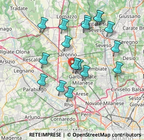 Mappa 21042 Caronno Pertusella VA, Italia (7.24412)