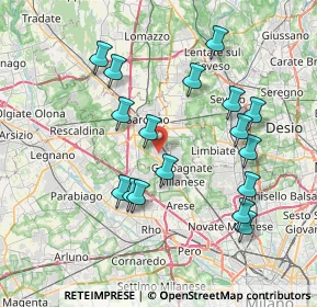 Mappa 21042 Caronno Pertusella VA, Italia (7.54235)