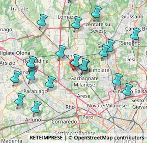 Mappa 21042 Caronno Pertusella VA, Italia (8.864)