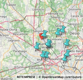 Mappa 21042 Caronno Pertusella VA, Italia (6.78182)