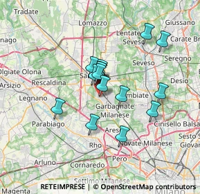 Mappa 21042 Caronno Pertusella VA, Italia (5.12938)