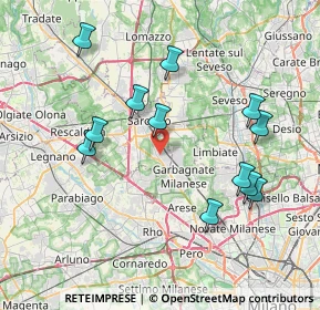 Mappa 21042 Caronno Pertusella VA, Italia (7.88333)