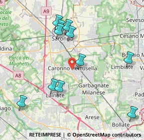Mappa 21042 Caronno Pertusella VA, Italia (4.33818)