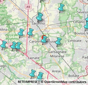 Mappa 21042 Caronno Pertusella VA, Italia (5.94)