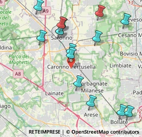 Mappa 21042 Caronno Pertusella VA, Italia (4.572)