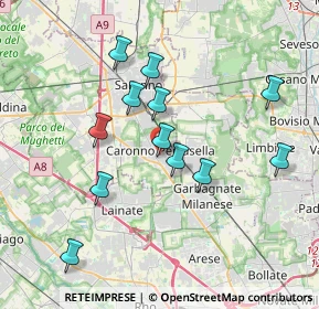 Mappa 21042 Caronno Pertusella VA, Italia (3.49833)