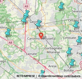 Mappa 21042 Caronno Pertusella VA, Italia (6.28)