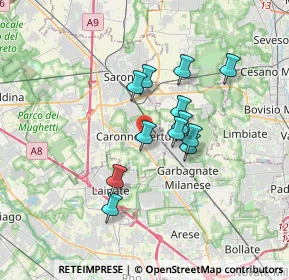 Mappa 21042 Caronno Pertusella VA, Italia (2.67167)