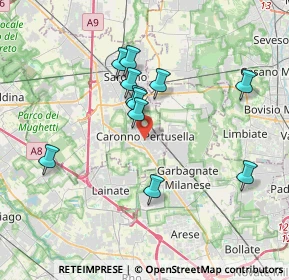 Mappa 21042 Caronno Pertusella VA, Italia (3.26)