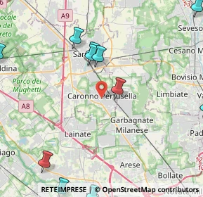 Mappa 21042 Caronno Pertusella VA, Italia (6.23769)