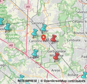 Mappa 21042 Caronno Pertusella VA, Italia (6.22167)