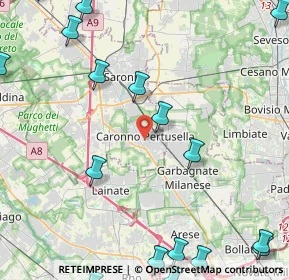 Mappa 21042 Caronno Pertusella VA, Italia (6.928)