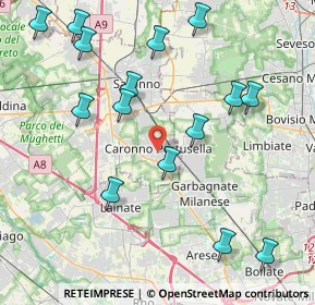 Mappa 21042 Caronno Pertusella VA, Italia (4.67)