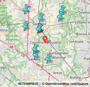 Mappa 21042 Caronno Pertusella VA, Italia (3.61)