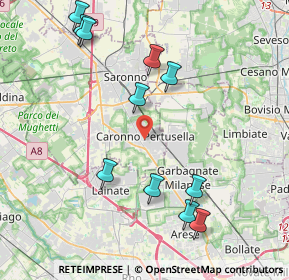 Mappa 21042 Caronno Pertusella VA, Italia (4.47455)