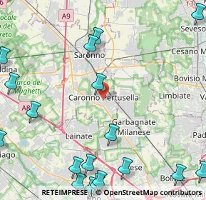 Mappa 21042 Caronno Pertusella VA, Italia (6.6995)