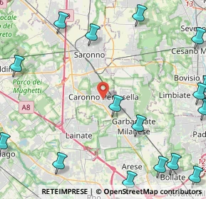 Mappa 21042 Caronno Pertusella VA, Italia (6.9655)