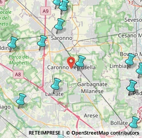 Mappa 21042 Caronno Pertusella VA, Italia (6.7775)