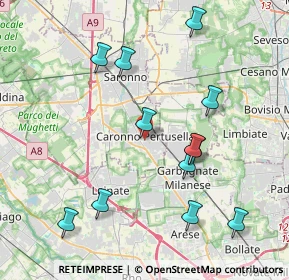 Mappa 21042 Caronno Pertusella VA, Italia (4.22)