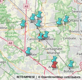 Mappa 21042 Caronno Pertusella VA, Italia (3.945)