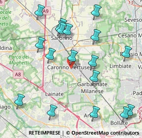 Mappa 21042 Caronno Pertusella VA, Italia (4.66389)