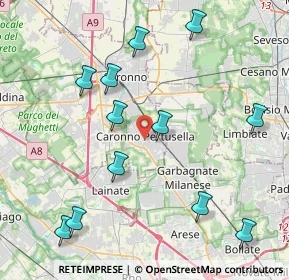Mappa 21042 Caronno Pertusella VA, Italia (4.62583)