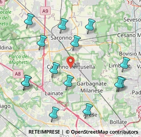 Mappa 21042 Caronno Pertusella VA, Italia (4.70071)
