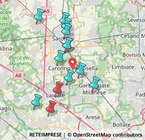 Mappa 21042 Caronno Pertusella VA, Italia (3.45308)