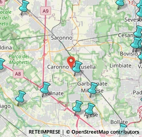 Mappa 21042 Caronno Pertusella VA, Italia (7.245)