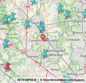 Mappa 21042 Caronno Pertusella VA, Italia (6.952)
