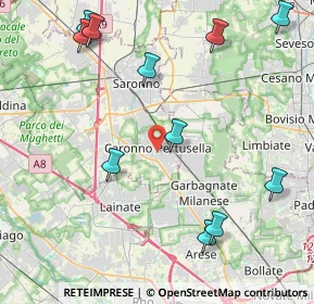 Mappa 21042 Caronno Pertusella VA, Italia (5.11182)