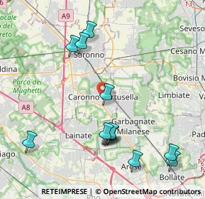 Mappa 21042 Caronno Pertusella VA, Italia (4.43846)