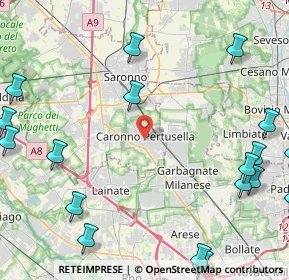 Mappa 21042 Caronno Pertusella VA, Italia (6.7145)