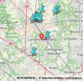 Mappa 21042 Caronno Pertusella VA, Italia (3.75923)