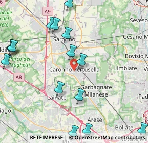 Mappa 21042 Caronno Pertusella VA, Italia (5.326)