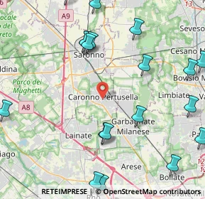 Mappa 21042 Caronno Pertusella VA, Italia (5.711)