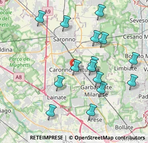 Mappa 21042 Caronno Pertusella VA, Italia (3.97533)