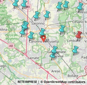 Mappa 21042 Caronno Pertusella VA, Italia (4.74529)