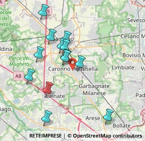 Mappa 21042 Caronno Pertusella VA, Italia (3.56385)