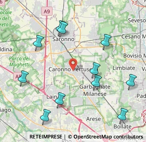 Mappa 21042 Caronno Pertusella VA, Italia (4.70182)