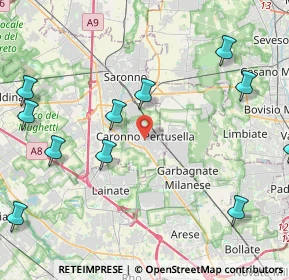 Mappa 21042 Caronno Pertusella VA, Italia (6.322)