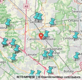 Mappa 21042 Caronno Pertusella VA, Italia (5.7315)