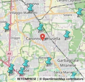 Mappa 21042 Caronno Pertusella VA, Italia (3.22727)