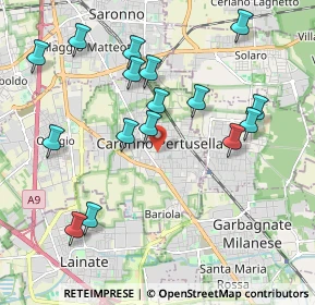 Mappa 21042 Caronno Pertusella VA, Italia (2.08875)