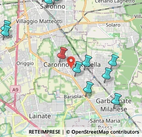 Mappa 21042 Caronno Pertusella VA, Italia (2.76143)