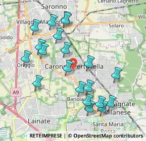 Mappa 21042 Caronno Pertusella VA, Italia (2.033)