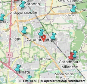 Mappa 21042 Caronno Pertusella VA, Italia (3.13923)